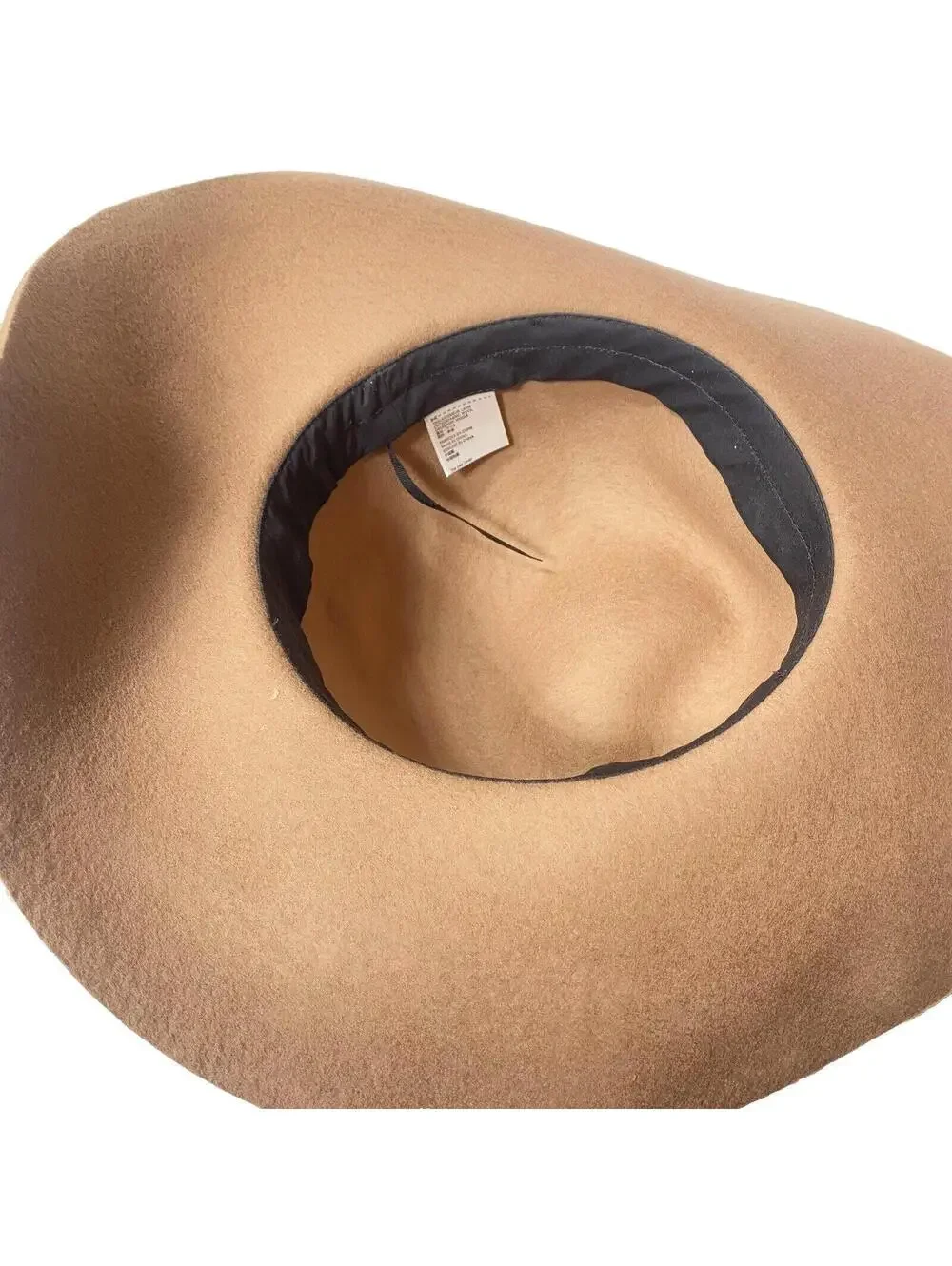 Women's Large Floppy Hat Chic Beachy Sun Hat Panama Belt Wool Classy Wide Fedora